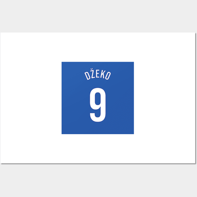 Džeko 9 Home Kit - 22/23 Season Wall Art by GotchaFace